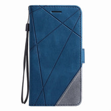 Load image into Gallery viewer, Stand Business Phone Holster For Redmi 7 7A 8 8A Note 8T 9 Pro 9S K30 K20 Mi 10 Stripe Wallet Rhombus Case Hit Color Cover D21G