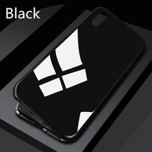 Load image into Gallery viewer, Magnetic Adsorption Metal Case For iPhone SE 2020 11 Pro Max Tempered Glass Back Case For iPhone XS Max XR X 8 7 6S 6 Plus Cover