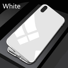 Load image into Gallery viewer, Magnetic Adsorption Metal Case For iPhone SE 2020 11 Pro Max Tempered Glass Back Case For iPhone XS Max XR X 8 7 6S 6 Plus Cover