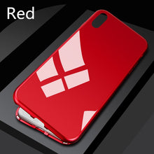 Load image into Gallery viewer, Magnetic Adsorption Metal Case For iPhone SE 2020 11 Pro Max Tempered Glass Back Case For iPhone XS Max XR X 8 7 6S 6 Plus Cover