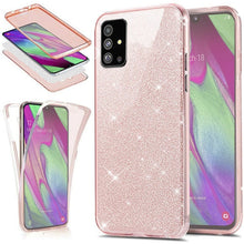 Load image into Gallery viewer, 360 Full Protection Glitter TPU Case for Coque Samsung Galaxy S20 S10 S9 S8 Plus A51 A81 A91 A01 A41 S10 Note 10 Lite Fundas