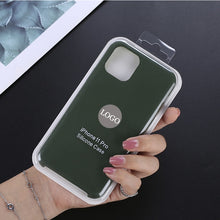Load image into Gallery viewer, Shockproof Liquid Silicone Case for Apple iPhone X XS MAX XR 7 8 6S Plus 11 Pro Soft Cover for iPhone Brand Case