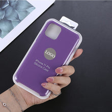 Load image into Gallery viewer, Shockproof Liquid Silicone Case for Apple iPhone X XS MAX XR 7 8 6S Plus 11 Pro Soft Cover for iPhone Brand Case