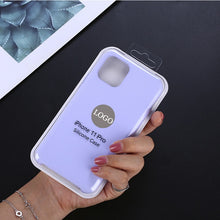 Load image into Gallery viewer, Shockproof Liquid Silicone Case for Apple iPhone X XS MAX XR 7 8 6S Plus 11 Pro Soft Cover for iPhone Brand Case
