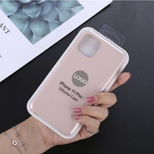 Load image into Gallery viewer, Shockproof Liquid Silicone Case for Apple iPhone X XS MAX XR 7 8 6S Plus 11 Pro Soft Cover for iPhone Brand Case