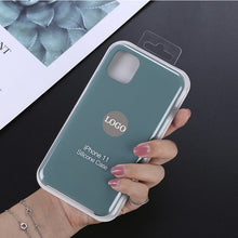 Load image into Gallery viewer, Shockproof Liquid Silicone Case for Apple iPhone X XS MAX XR 7 8 6S Plus 11 Pro Soft Cover for iPhone Brand Case