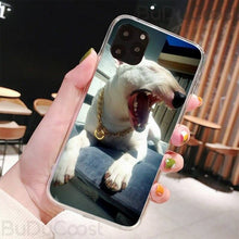 Load image into Gallery viewer, CUCI Bull Terrier Dog Black TPU Soft Phone Case Cover For iphone 5C 5 6 6s plus 7 8 SE 7 8 plus X XR XS MAX 11 Pro Max