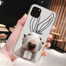 Load image into Gallery viewer, CUCI Bull Terrier Dog Black TPU Soft Phone Case Cover For iphone 5C 5 6 6s plus 7 8 SE 7 8 plus X XR XS MAX 11 Pro Max