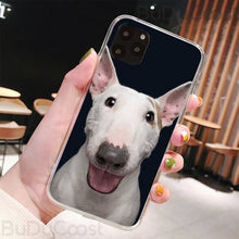 Load image into Gallery viewer, CUCI Bull Terrier Dog Black TPU Soft Phone Case Cover For iphone 5C 5 6 6s plus 7 8 SE 7 8 plus X XR XS MAX 11 Pro Max