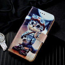 Load image into Gallery viewer, Cute Leather Phone Bag Case For Xiaomi Redmi 3S 4 4A 4X 5 Plus 5A 6A 6 Pro 7 7A 8 8A 9A Cover Animal Flower Cat Tiger Horse Bear