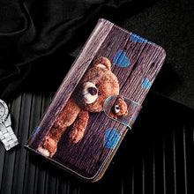 Load image into Gallery viewer, Cute Leather Phone Bag Case For Xiaomi Redmi 3S 4 4A 4X 5 Plus 5A 6A 6 Pro 7 7A 8 8A 9A Cover Animal Flower Cat Tiger Horse Bear