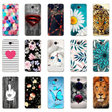 Load image into Gallery viewer, Case For Huawei Y7 2017 Case DUB-LX1 Silicone TPU Phone Cover For huawei y7 2019 Coqa y7 Print Painted Cat Flower Shells Bags