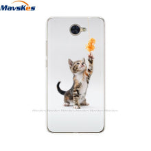 Load image into Gallery viewer, Case For Huawei Y7 2017 Case DUB-LX1 Silicone TPU Phone Cover For huawei y7 2019 Coqa y7 Print Painted Cat Flower Shells Bags