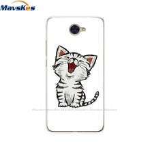Load image into Gallery viewer, Case For Huawei Y7 2017 Case DUB-LX1 Silicone TPU Phone Cover For huawei y7 2019 Coqa y7 Print Painted Cat Flower Shells Bags