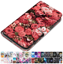Load image into Gallery viewer, For Case Samsung Galaxy J4 Plus 2018 J4 Core J330 J310 J3 2016 2017 Leather Phone Cover Animal Floral Lovely Girl Boy Box O08F