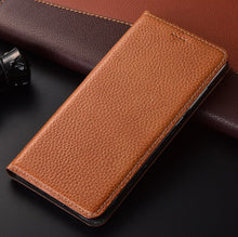 Load image into Gallery viewer, Genuine Leather Flip Standing Wallet Phone Bag For Nokia 8 Case For Nokia 7.1 Plus/Nokia 7.2 Wallet Magnetic Book Flip Case Capa