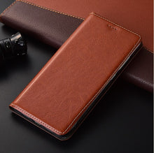 Load image into Gallery viewer, Genuine Leather Flip Standing Wallet Phone Bag For Nokia 8 Case For Nokia 7.1 Plus/Nokia 7.2 Wallet Magnetic Book Flip Case Capa