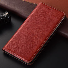 Load image into Gallery viewer, Genuine Leather Flip Standing Wallet Phone Bag For Nokia 8 Case For Nokia 7.1 Plus/Nokia 7.2 Wallet Magnetic Book Flip Case Capa