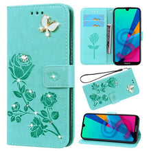 Load image into Gallery viewer, Coque Flower Rose Leather Case for Huawei Honor 5C 7A Pro 7X 7C Pro 8C 3X Play 3 4 4X G330 U8825D Silicone Soft Cover