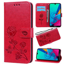 Load image into Gallery viewer, Coque Flower Rose Leather Case for Huawei Honor 5C 7A Pro 7X 7C Pro 8C 3X Play 3 4 4X G330 U8825D Silicone Soft Cover