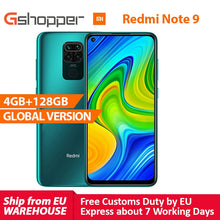 Load image into Gallery viewer, Global Version Xiaomi Redmi Note 9 4GB 128GB Smartphone MTK Helio G85 Octa Core 48MP Quad Rear Camera 6.53" DotDisplay 5020mAh