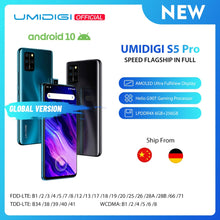 Load image into Gallery viewer, In Stock UMIDIGI S5 Pro Helio G90T Gaming Processor 6GB 256GB Smartphone FHD+ AMOLED In-screen Fingerprint Pop-up Selfie Camera