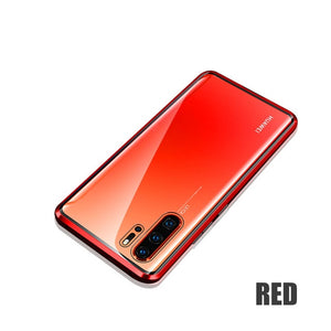 Magnetic Adsorption Case For Huawei P30 P20 Lite Shockproof Cover For Mate 20 10 Lite P smart 2019 Tempered Glass Back Case Bag