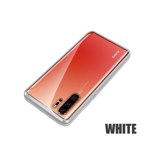 Magnetic Adsorption Case For Huawei P30 P20 Lite Shockproof Cover For Mate 20 10 Lite P smart 2019 Tempered Glass Back Case Bag