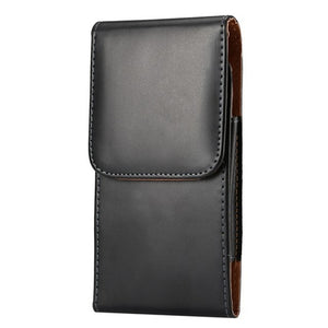 Leather phone belt case 6.5/5.8/4.7'' Waist Bag Magnetic Vertical Phone Case for iPhone XR XS Max 8 Plus Pouch Cover Belt Clip