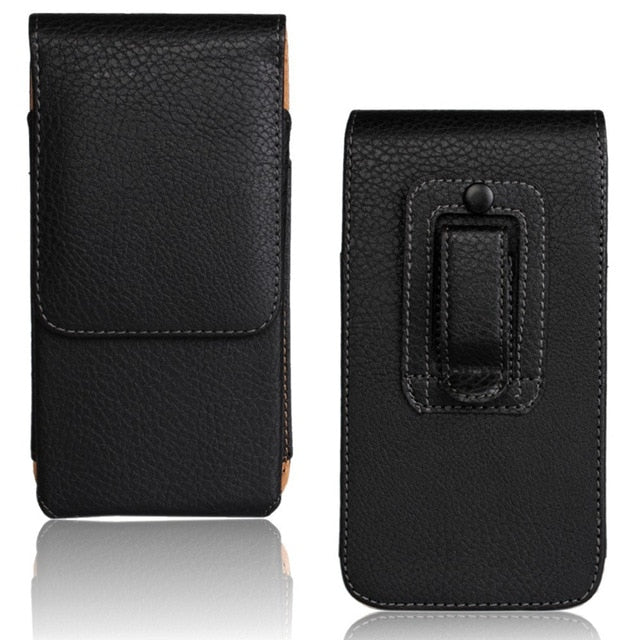 Leather phone belt case 6.5/5.8/4.7'' Waist Bag Magnetic Vertical Phone Case for iPhone XR XS Max 8 Plus Pouch Cover Belt Clip