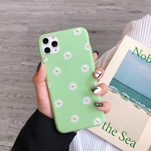 Load image into Gallery viewer, Kowkaka Cute Cartoon Daisy Phone Case For iPhone 11 Pro X XR XS Max 6 6s 7 8 Plus SE 2020 Soft Flower Love Heart Fundas Cover
