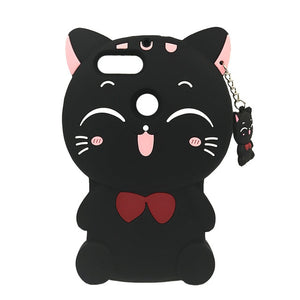 Cute 3D Stitch Cat Bag For Huawei Y6 2018 / Y6 Prime 2018 Case Silicon Cover Coque Funda For Huawei on Honor 7A Pro Phone Cases
