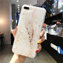 Load image into Gallery viewer, Lovebay Phone Case For iPhone 11 6 6s 7 8 Plus X XR XS Max Luxury Bling Gold Foil Marble Glitter Soft TPU For iPhone 11 Pro Max
