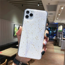 Load image into Gallery viewer, Lovebay Phone Case For iPhone 11 6 6s 7 8 Plus X XR XS Max Luxury Bling Gold Foil Marble Glitter Soft TPU For iPhone 11 Pro Max
