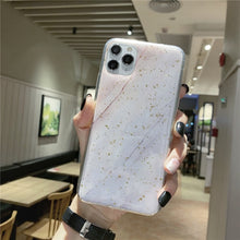 Load image into Gallery viewer, Lovebay Phone Case For iPhone 11 6 6s 7 8 Plus X XR XS Max Luxury Bling Gold Foil Marble Glitter Soft TPU For iPhone 11 Pro Max
