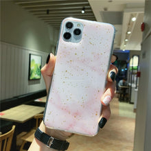 Load image into Gallery viewer, Lovebay Phone Case For iPhone 11 6 6s 7 8 Plus X XR XS Max Luxury Bling Gold Foil Marble Glitter Soft TPU For iPhone 11 Pro Max

