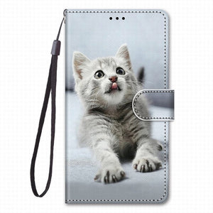 For Case Samsung Galaxy J6 Plus 2018 J530 J510 J5 2017 2016 Leather Phone Cover Animal Floral Lovely Girl Boy Magnetic Capa O08F