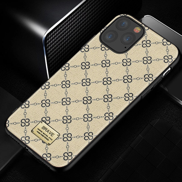 Luxury Brand Fashion Glitter Cute Phone Case Cortex LOGO  For IPhone 6 6S 7 8 Plus X XR XS 11 Pro Max For iPhone SE 2020
