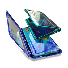 Load image into Gallery viewer, Magnetic Absorption Metal Flip Phone Case for Huawei P30 P30Pro P30Lite Cover Double Sided Tempered Glass HuaweiP30 Pro Lite Bag
