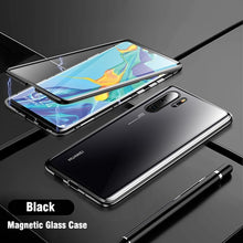 Load image into Gallery viewer, Magnetic Absorption Metal Flip Phone Case for Huawei P30 P30Pro P30Lite Cover Double Sided Tempered Glass HuaweiP30 Pro Lite Bag
