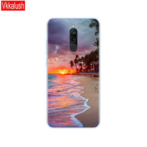 silicon case for xiaomi redmi 8 cases full protection soft tpu back cover on redmi 8 bumper hongmi 8 phone shell bag coque