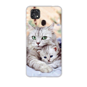 Phone Case For ZTE Blade 20 Smart 2019 Case Soft Silicone Cute Cat Bumper Protective TPU Back Cover For ZTE Blade 20 Smart Bags