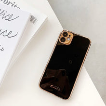 Load image into Gallery viewer, Luxury Gold Plated Electroplated Case for iPhone 11 Pro Max 8 Plus 7 xr xs x Silicone Camera Lens Protection 11 TPU Cover Cases
