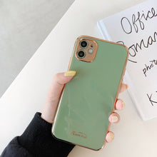 Load image into Gallery viewer, Luxury Gold Plated Electroplated Case for iPhone 11 Pro Max 8 Plus 7 xr xs x Silicone Camera Lens Protection 11 TPU Cover Cases
