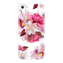 Load image into Gallery viewer, Phone Case  For iPhone SE 5S 5 S 5C Soft Silicone TPU Ultra Thin Cute Flower Floral Back Cover For iPhone 4S 4 S  Case
