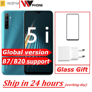global version realme 5i Moblie Phone Snapdragon 665 AIE 6.5'' Full Screen 10W Charger 5000mAh quad camera Cellphone