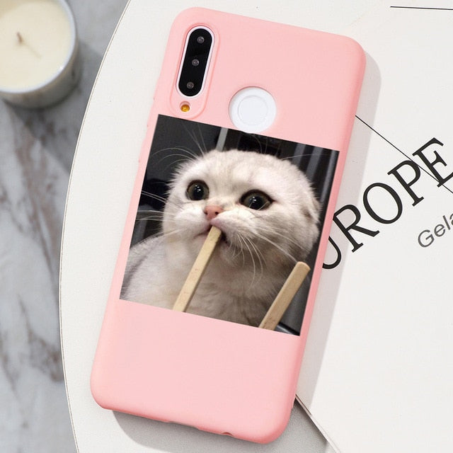 Lovely Cats Dog Case For Huawei P40 P30 P20 Mate 30 20 10 Lite Pro P Smart 2019 Cover nova 3 3i 4 5 5i 6 SE Pro Phone Bag Soft