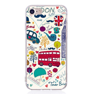 For Fundas iPhone 5S 5 S SE Case Cover Apple iPhone 6 6S 7 8 Plus X XS Cute Minnie Silicone Phone Cover Case For iphone 7 capas