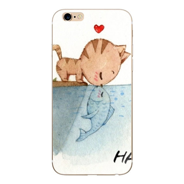 For Fundas iPhone 5S 5 S SE Case Cover Apple iPhone 6 6S 7 8 Plus X XS Cute Minnie Silicone Phone Cover Case For iphone 7 capas