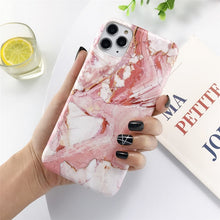 Load image into Gallery viewer, Moskado Marble Stone Texture Phone Case For iPhone 11 Pro Max X XR XS 7 8 6 6s Plus Colorful Soft IMD Silicone Back Cover Capa
